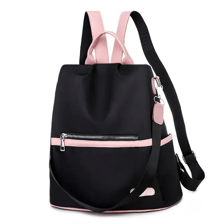 Mochila antirrobo ligera Simple para mujer, bolso de hombro impermeable de tela Oxford - 1