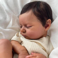 Muñeca De Silicona Suave De 50 CM Bebé Dormido Reborn Para Niña 20 Pulgadas Cuerpo De Tela Realista Juguete De Cumpleaños - details 3