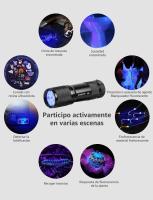 Linterna Ultravioleta 9 LED, 395nm Linterna UV con Luz Negra, Flashlight para Detectar Manchas de Orina y de Mascota, Billetes, - details 3