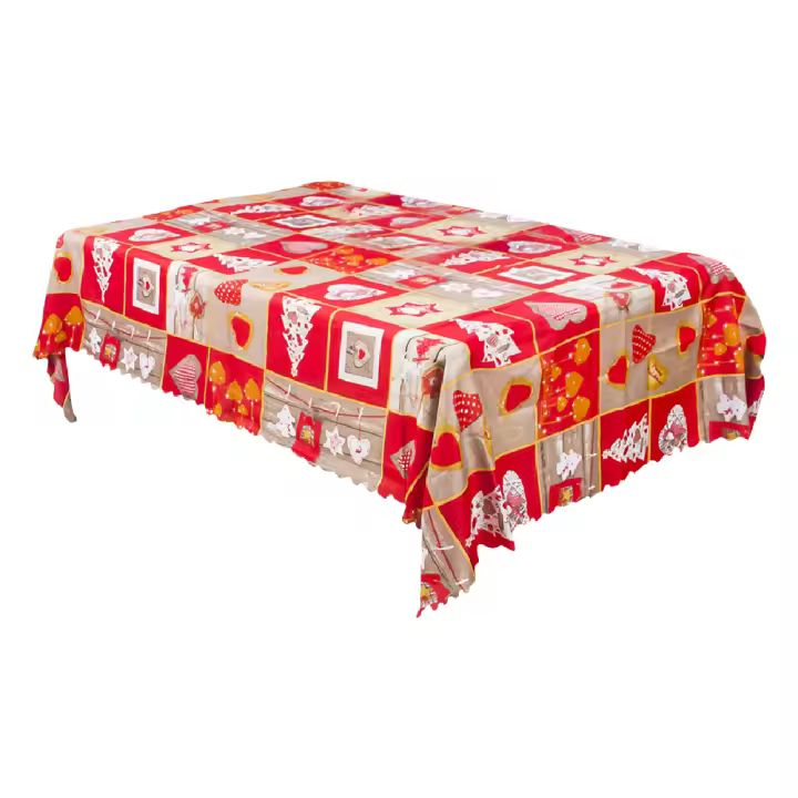 Mantel rectangular navideño estampado, mantel rectangular impermeable para decoración de comedor y cocina, estilo 2 - 1