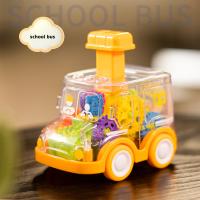 Coche De Puzzle Para Niños Transparente Y Con Engranajes Juguete De Tipo Presión Y Deslizamiento Inercial Autobús De Dibujos Animados Para Interacción Padre-hijo - details 3