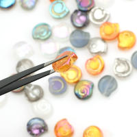 30Pcs Hileras De Cuentas De Vidrio Mate De Snail 11x12mm Para Manualidades Joyería Collar Y Aretes Accesorios De Artesanía - details 2