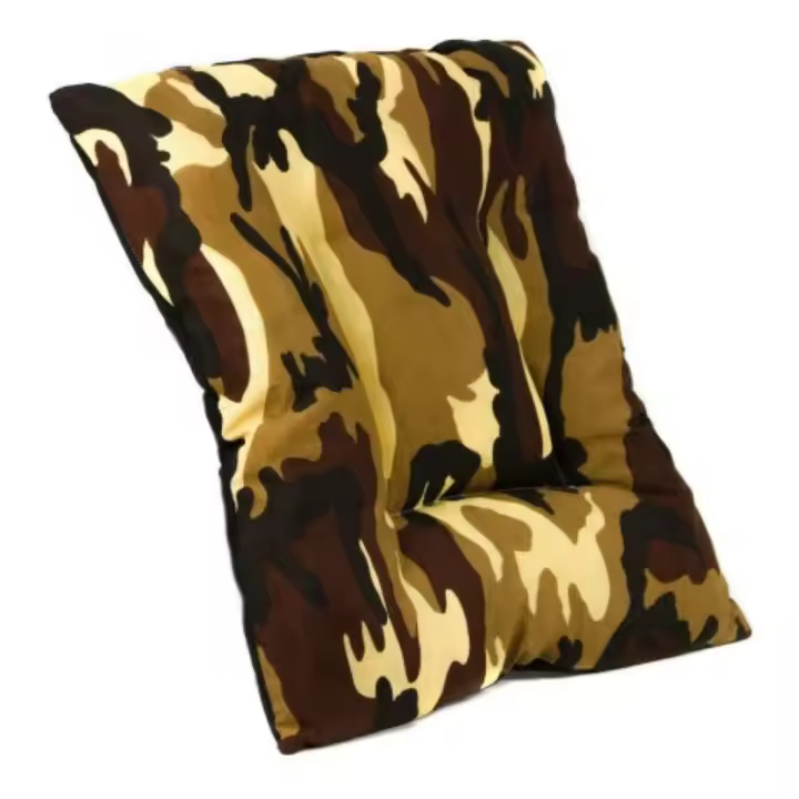 Coshano Cama para Perros Gatos con acolchado grueso y cómodo camuflaje 60x60x10cm - 1