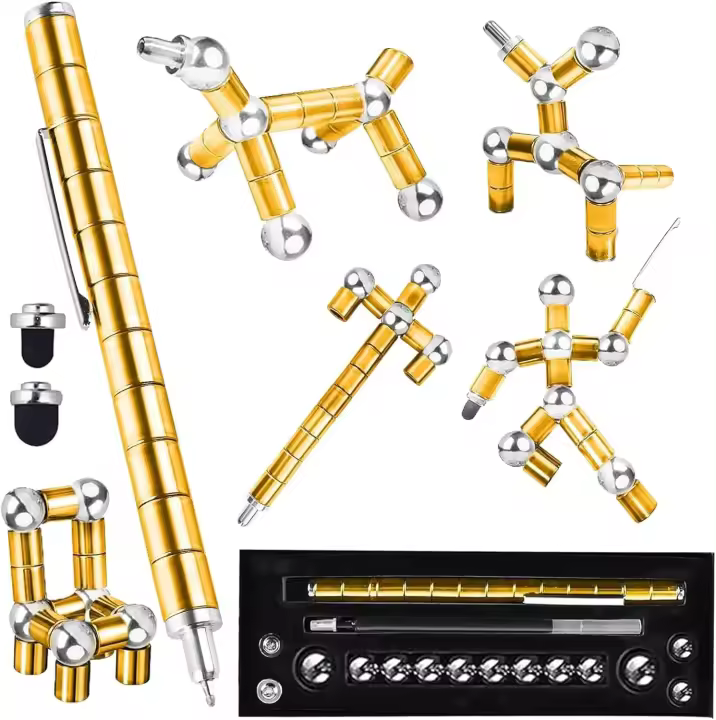 Bolígrafo Magnético Multifuncional Para Aliviar La Ansiedad Y El Fidgeting Bolígrafo De Decompresión Con Punto De Escritura De 0.5mm Regalo Único Para Amigos - 1