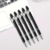 5pcs De Bolígrafos De Punto De Bola Metálicos Para Escríbir Y Toque De Pantalla Ideal Para Diarios Y Notas Regalos Smooth Writing - details 0