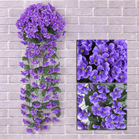Vine De Rosas Para Colgar En La Pared Decoración Para Sala De Estar Flores De Seda Plásticas Artesanía De Flores Colgantes Plantas Creativas - details 1