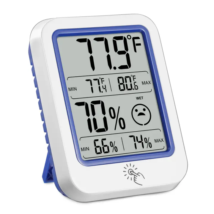 Medidor De Temperatura Y Humedad Digital LCD Estación Climática Doméstica Hygrometer Termómetro Electrónico Para El Hogar - 1