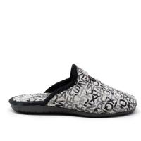 Zapatillas de estar por casa hombre CABRERA 9625/23 CHINELA LETRAS NEGRO 30101 23I - details 2