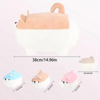 Juguete De Peluche Shiba Inu Madre Y Niño De 38cm Caja De 5 Piezas Con Cierre Para Niños Y Niñas Regalos De Navidad Y Halloween - details 2
