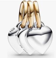 PANDORA Moments en Plata esterlina con Baño de dos tonos (only Colgante, Cadena no incluida) - details 19