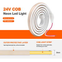 Tira De Luz LED COB Impermeable 12V 24V Flexible Neón LED 0.5-20M 320LEDs Alta Densidad Iluminación Lineal Tiras LED COB - details 6