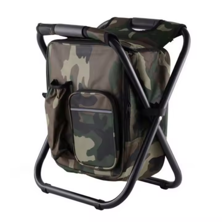 Mochila Térmica 3 en 1 con Silla Ajustable-Nevera Portátil Impermeable para Camping, Playa y Pesca, Diseño Multifunción y Compacto - 1