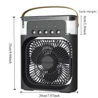 Ventilador 3 en 1, aire acondicionado, Enfriador de aire pequeño para el hogar, luz LED nocturna, humidificador portátil, ventilador de ajuste de aire, ventilador para oficina y hogar - details 15