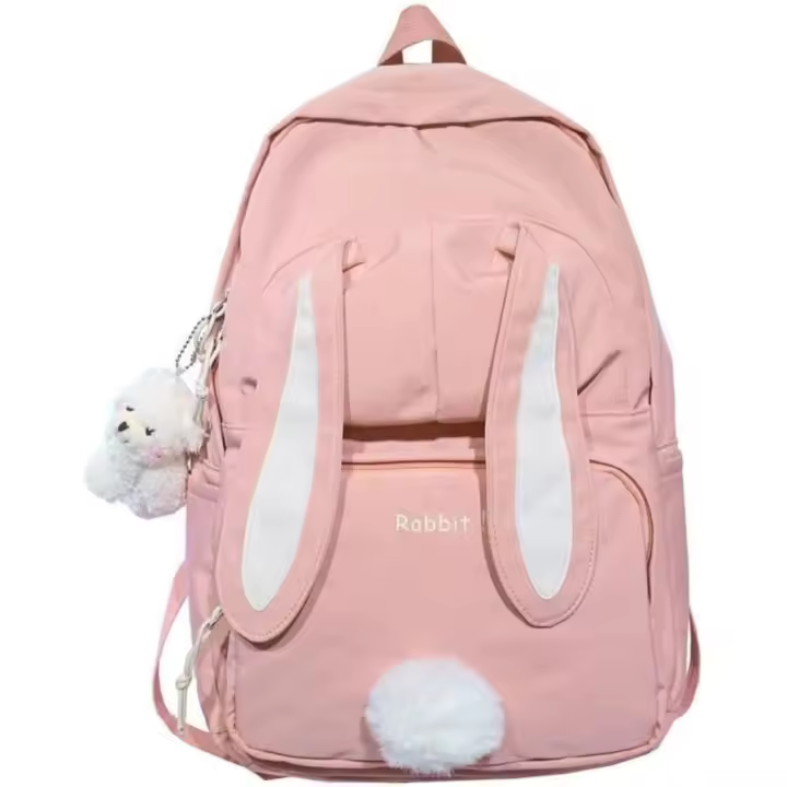 Kawaii with Colgante de Oso Lindo para Niña, estudiante, adolescente, Bolso Escolar, mochila de Viaje (rosa) - 1
