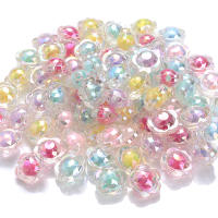 30/100/200Pcs Cuentas De Acrílico Para Joyería Espaciadoras Estrella Flor Para Hacer Pulseras Collares Suministros DIY Para Niñas - details 16