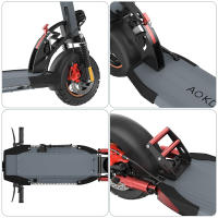 AOKDA A1 Patinete Scooter Eléctrico Plegable, Motor 800W, Batería 48V 12.5Ah, Neumáticos Neumáticos 10 Pulgadas, Velocidad Máxima de 45km/h, Alcance Máximo de 25km, Freno de Disco, comodidad y estabilidad, adecuado para uso al aire libre, IENYRID - details 11