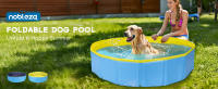 Nobleza - Piscina para Perros Grandes y Pequeños, Bañera Plegable Rigida Antideslizante para Mascotas, Gatos, 80*20cm, S, Azul - details 0