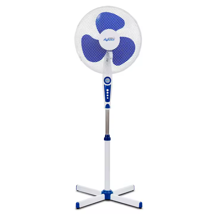 vant Ventilador de pie Ventilador Oscilante 45W con 3 velocidades  Altura regulable  Ventilador con Rejilla de nido de abeja  Altura 40cm  Pie en Cruz. - 1