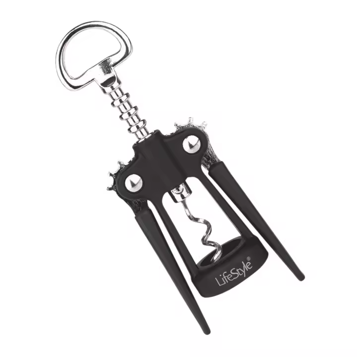 STARLEY-Abridor de Vino Tinto portátil de Acero Inoxidable Tipo ala sacacorchos de Vino de Metal abridores de Botellas sacacorchos removedor de Corcho de Vino - 1