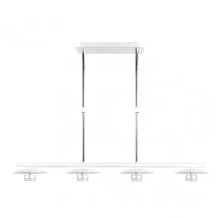 Lámpara Ciudad del Cabo 4 Luces 24W 4000K Blanco/Plata 40-62x83.7 Cm 1920 Lm - Luces de Techo - FABRILAMP - 1