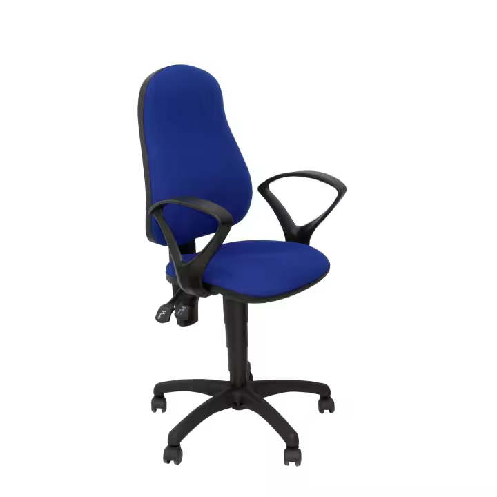 Piqueras Y Crespo Silla de Oficina Ergonómica con Brazos Fijos - Azul - 1