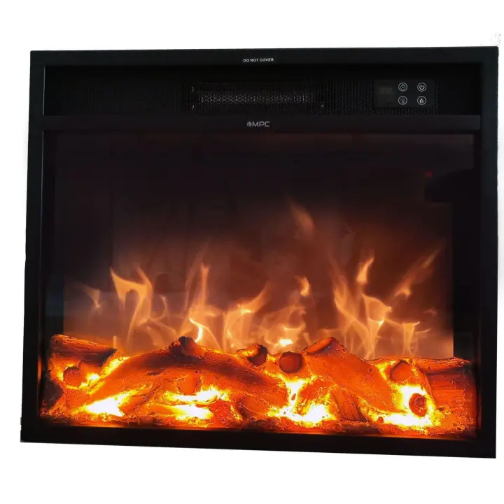 Nuevo Quemador Electrico Led 1500W Compatible Con Marcos o Chimeneas Existentes Enviar a Distancia Incluido Mpc Volcano Chimenea Quemador Electrico Led Para Chimenea 1500W Efecto Llama Solo Negro - 1
