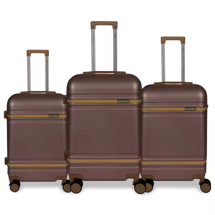 Set 3pcs Maletas Rígidas ABS 4 Ruedas, Juego de Maletas Ligeras de Viaje, 3 PCS Juego de Maletas Ruedas 360° Antideslizantes Silenciosas, Cabina Equipaje Resistente 20in 24in 28in - 1