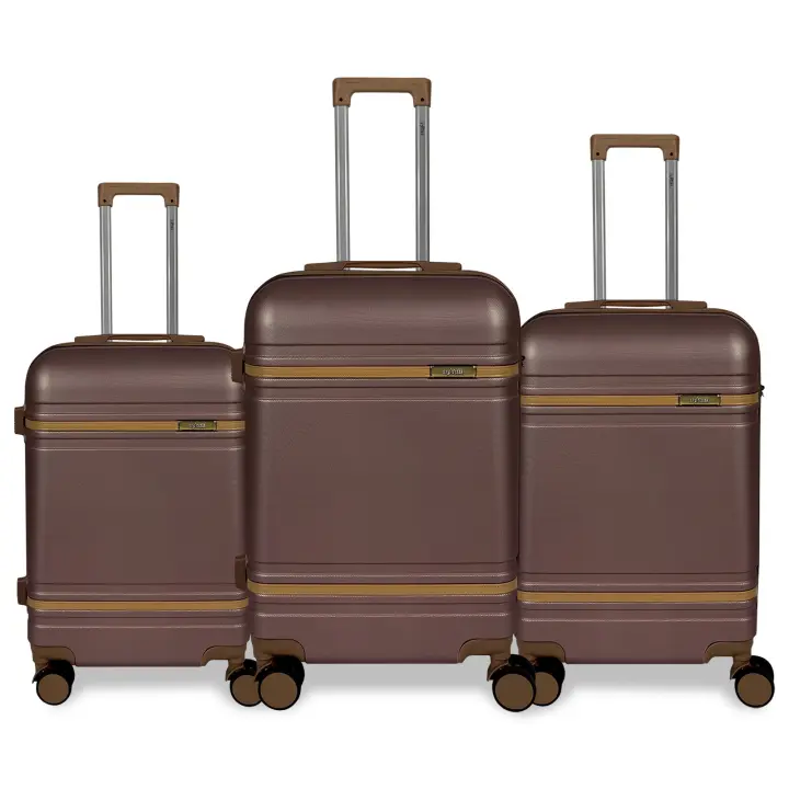 Set 3pcs Maletas Rígidas ABS 4 Ruedas, Juego de Maletas Ligeras de Viaje, 3 PCS Juego de Maletas Ruedas 360° Antideslizantes Silenciosas, Cabina Equipaje Resistente 20in 24in 28in - 1