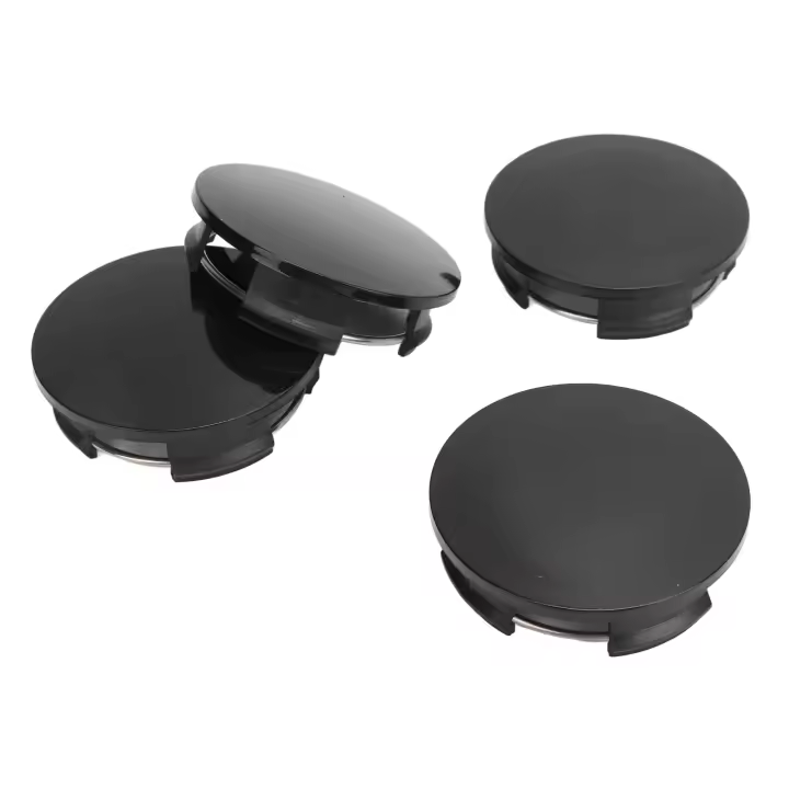 Hub Cap Cover Fibra De Carbono 57mm Centro De Rueda Universal Protector Plástico Con Abrazaderas Metálicas Para Coches - 1
