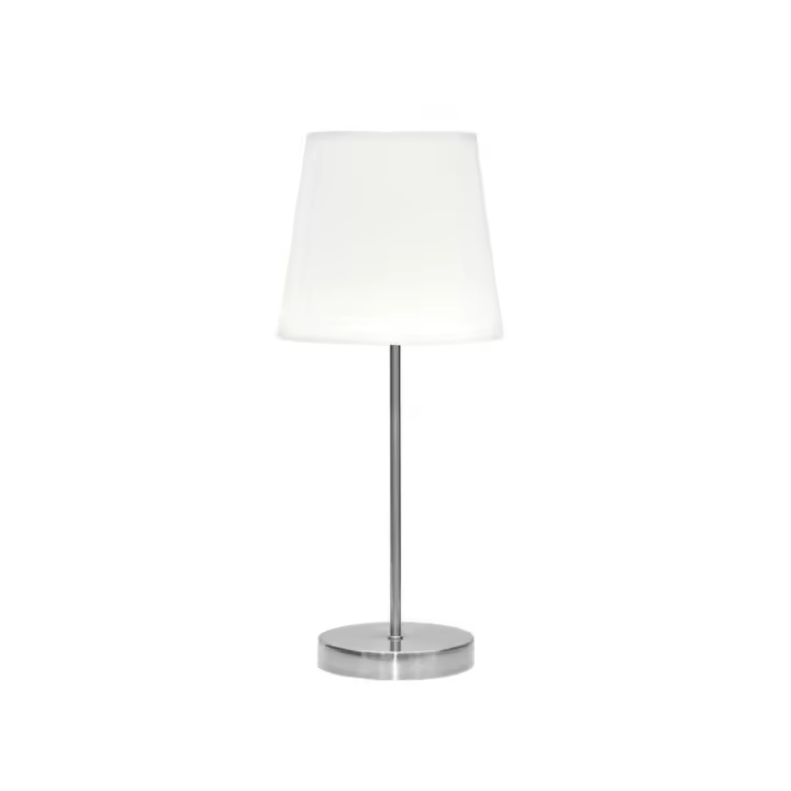 Fabrilamp - Sobre Mesa Maldivas 1xe14 Niquel/blanco 46x20x20 Cm - 1