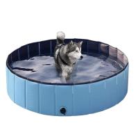 Petic - Piscina plegable para mascotas, bañera para perros, piscina plegable para interiores y exteriores con orificios de instalación y drenaje rápidos,Apto para mascotas y niños. - details 0