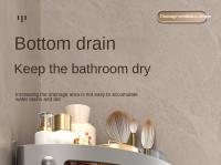 2PCS Organizador De Baño Estante De Ducha Plástico Sin Perforar Accesorios De Baño Estante De Almacenamiento Para Cocina Tipo De Instalación Soporte De Pared - details 22