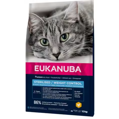 Eukanuba Adult Sterilised / Weight Control Gato 10 Kg - 1
