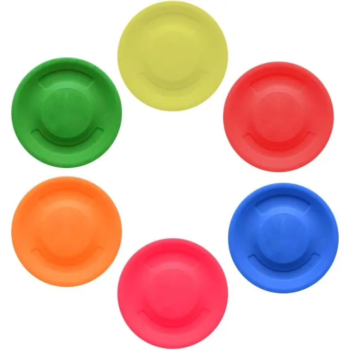 Mini disco de Frisbee, 6 piezas de disco Volador de gravedad para juego de Captura de Giro de Bolso para adultos, Niños, mascotas y Perros - 1