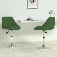 vidaXL Sillas de comedor giratorias 2 unidades terciopelo en color Gris oscuro/Verde oscuro/Mostaza y más | cómodas modernas ergonómicas para comedor cocina salón hogar - details 1