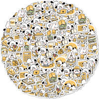 40pcs Pegatinas De PVC Impermeables Para Estudiantes Con Diseño De Perro Cartoon Decoración Para Moto Maleta Y Cuaderno - details 0