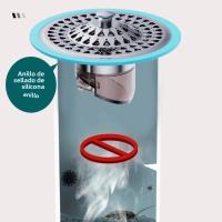 Tapa De Desagüe De Piso Anti Olores Y Previene Insectos 304 Acero Inoxidable Accesorios De Baño Filtro Desagüe Removible Para Basin - details 1