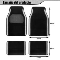 ENERFERO-Juego de 4 Alfombras Para Coche, Alfombrillas Universales para Coche,Antideslizantes y Resistentes - details 0