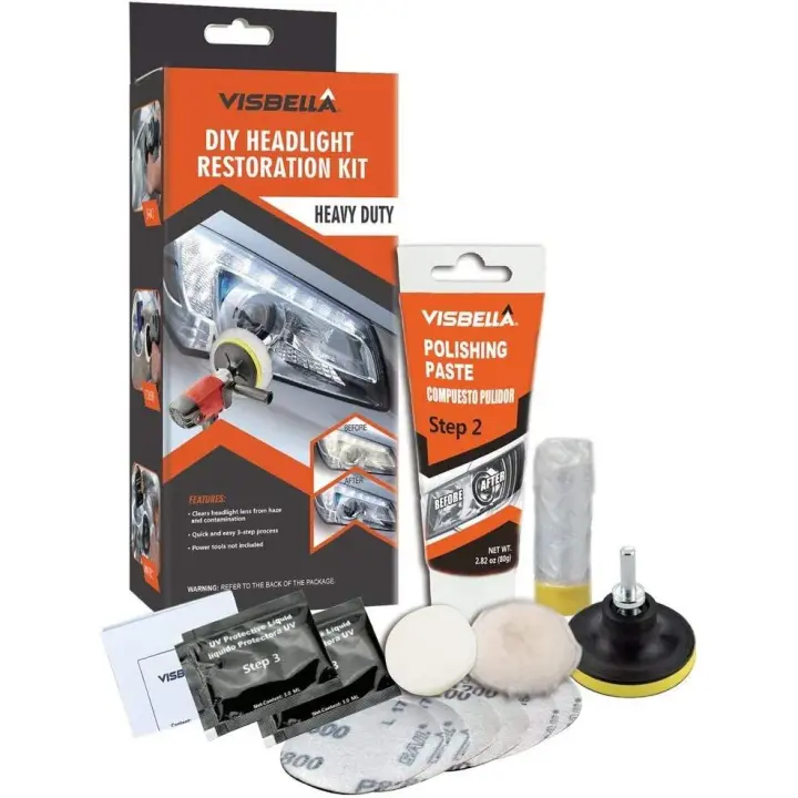 Kit de restauración de Faros de Automóviles pulir Faros Coche para Restaurar Faros turbios, Restaurador De Faros amarillentos o Desgastados - 1