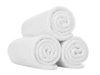 Toalla de baño (pack de 6 unidades) Toalla de lavabo o aseo 50x100 blanco  450 gr/m2  100% algodon, tacto suave, absorvente y de secado rápido, para hoteles, residencias, piscinas, viajes - details 2
