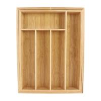 X-Organizador de Cubiertos Extensible de Bambú para Cocina, Bandeja de Cubiertos para Cajón y Almacenamiento de Utensilios de Cocina, Cubiertos, Cubertero Organizador - details 3