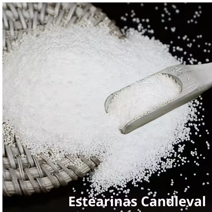Candleval 1 kg Acido Estearico  para hacer velas en moldes y botes presentación en pequeñas perlas de muy fácil manipulación origen vegetal elaborada en España - 1