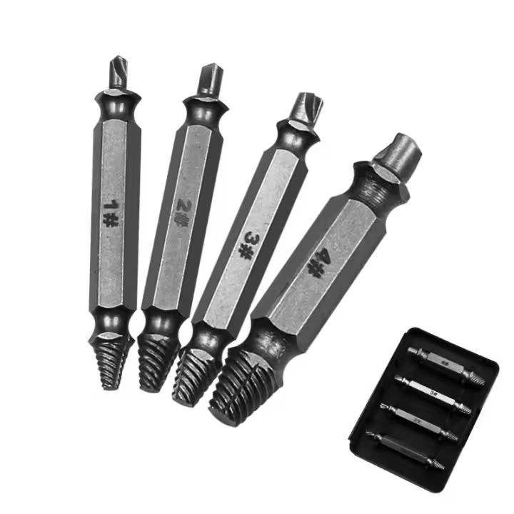 Juego de extractores de tornillos dañados, Discos de Doble extremo, juego de instrumentos - 1