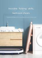 Bañera para bebés plegable, Bañera para bebés con patites antideslizantes - Bañera para bebés portáthil y fácil de guardar-Bañera para bebés plegable with asiento ergonómico con sensor de temperatures Digital - details 2