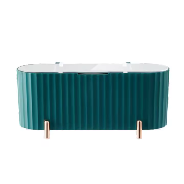 Caja organizadora para almacenamiento de maquillaje para baño, encimeras y cajones - 1