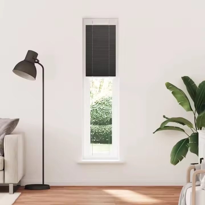 Estor Plisado negro 40x200 cm Tela Ancho 39,4 cm Poliéster - 1