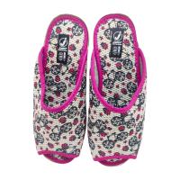 Zapatillas casa para Mujer  de Verano con Puntera Abierta marca Javer cuña de tres centímetros suela antideslizante de caucho planta textil - details 2