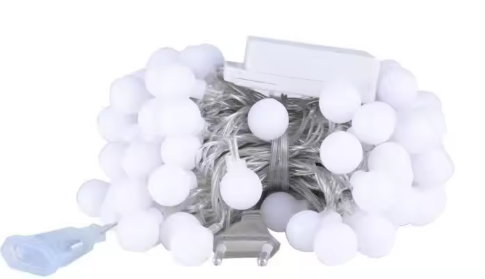 Guirnalda de luces LED - CUTEHILL - 100 Bolas-Resistente al Agua-Con enchufe - Blanco cálido - 10 m - 1