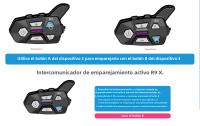 WAYXIN R9 Intercomunicador De Motocicleta Para Casco Bluetooth 5.0 6 Conducentes Resistente Al Agua FM Radio Comunicación Interfaz - details 12