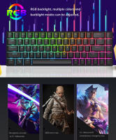 Teclado Mecánico De Juegos Deportivos Raven68 Con Retroiluminación Multicolor Teclas Hot Swappable Material PBT Plástico Tipo USB - details 5